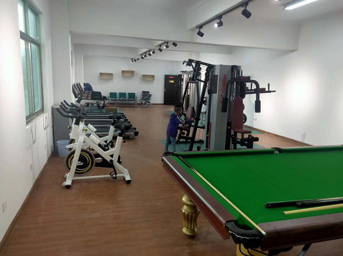 桂東縣漚江鄉(xiāng)政府室內(nèi)健身房